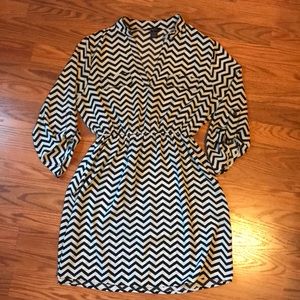 Black and white dress